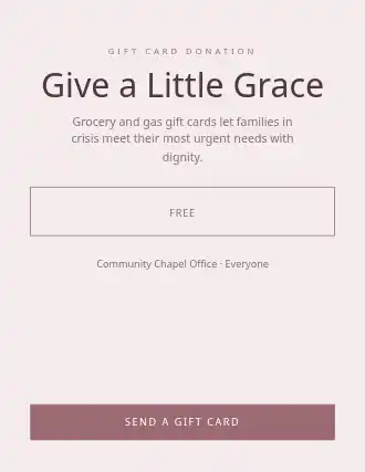 Give a Little Grace — Donations Drives flyer template