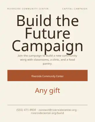 Build the Future Campaign — Charities template