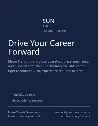 Drive Your Career Forward — Job Fairs flyer template