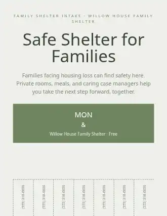 Safe Shelter for Families — Homeless Shelters template