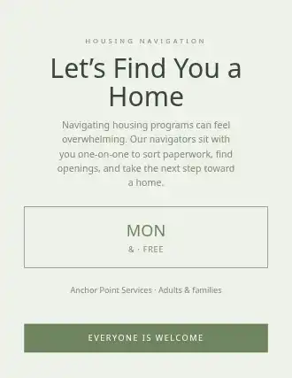 Let’s Find You a Home — Homeless Shelters flyer template