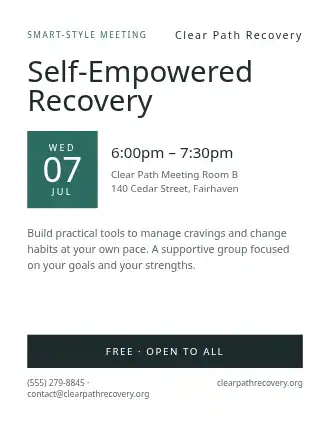 Self-Empowered Recovery — Addiction Recovery template