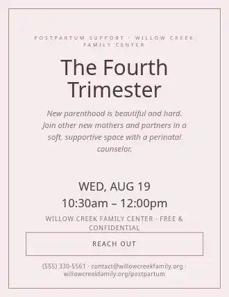 The Fourth Trimester — Mental Health template
