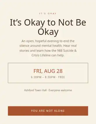 It’s Okay to Not Be Okay — Mental Health template