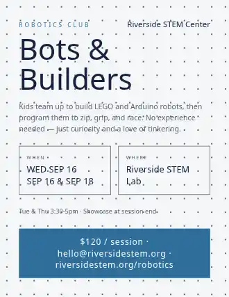 Bots & Builders — After School Programs template