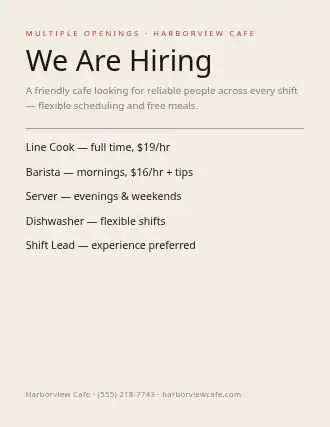 We Are Hiring — Jobs flyer template