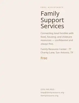 Family Support Services — Social Services template