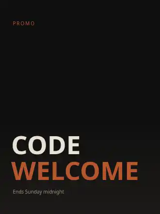 CODE WELCOME — Product Drops & Promos template