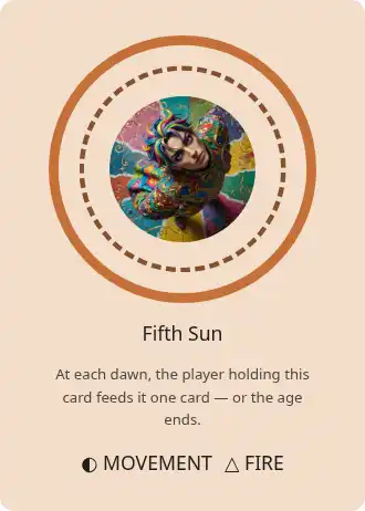 Fifth Sun — World Mythology — World Mythology gamecard template