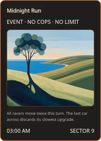 neon glitch event — Street Racer & Cyber — Street Racer & Cyber template