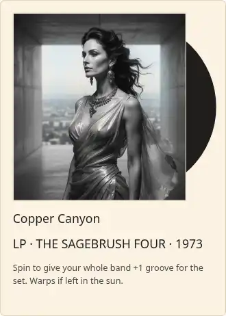 Copper Canyon — Music & Band — Music & Band gamecard template