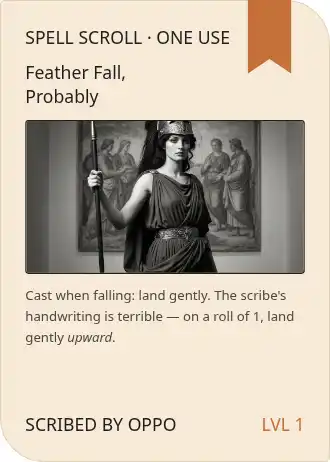 Feather Fall, — Dungeon Gear — Dungeon Gear template