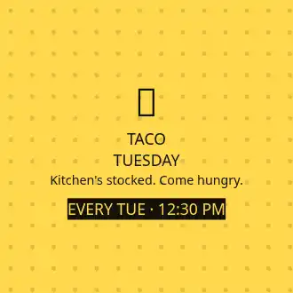 Event — dots — Event template