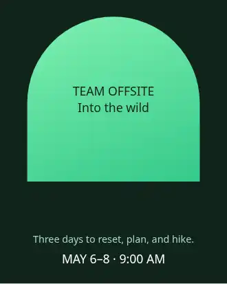 Event — arch — Event graphic template