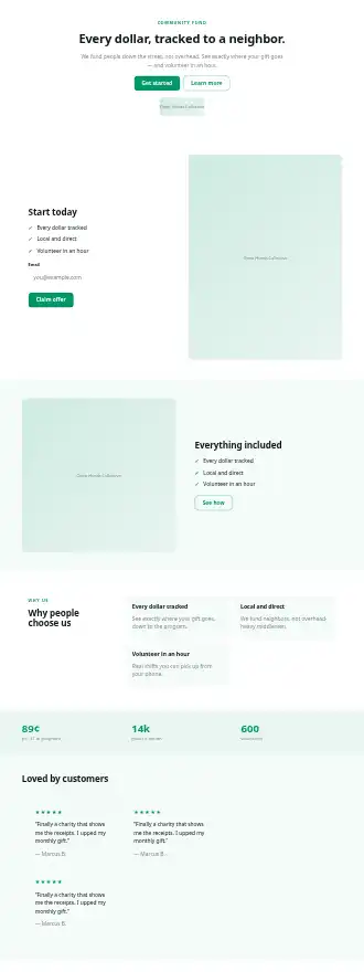 Open Hands Collective — Homepages html5 homepage template