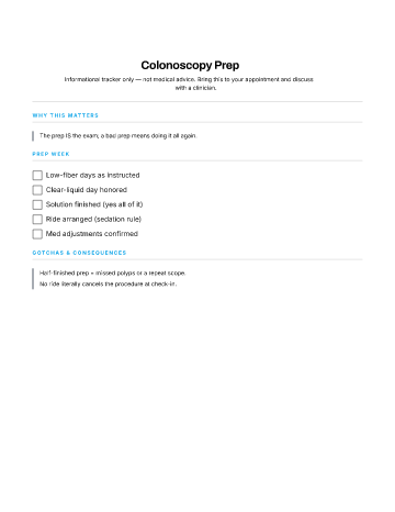 Colonoscopy Prep — Preventive template
