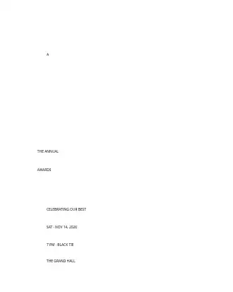 Awards Gala — Office & Community Socials template