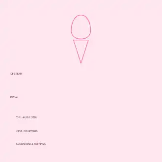 Ice Cream Social — Office & Community Socials invite-events template