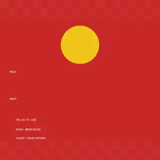 Pizza Party — Office & Community Socials invite-events template