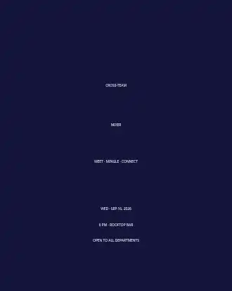 Team Mixer — Office & Community Socials invite-events template