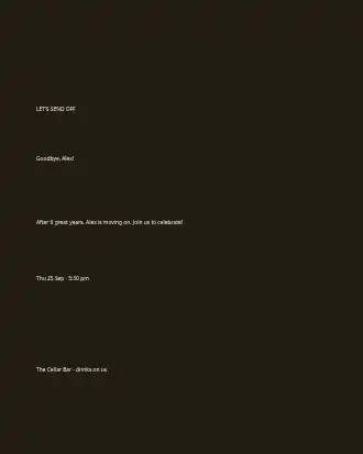 Farewell Party — Parties & Celebrations template