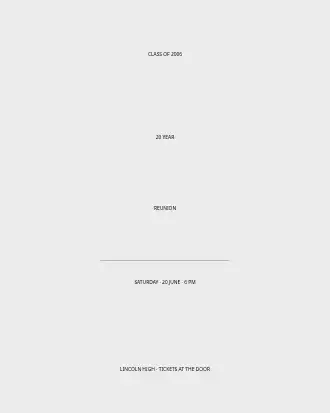 Reunion — Parties & Celebrations invite-events template