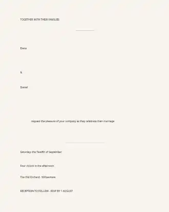 Wedding Invite — Weddings invite-events template