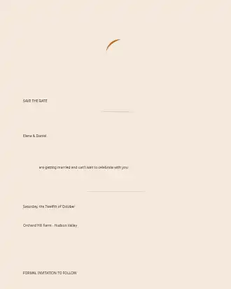 Autumn Harvest Wedding — Save the Date — Parties & Celebrations invite-events template