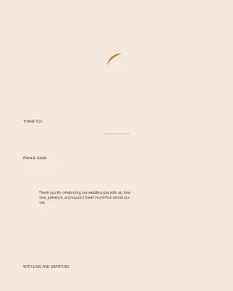 Autumn Harvest Wedding — Thank You Card — Parties & Celebrations invite-events template
