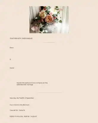 Boho Terracotta Wedding — Parties & Celebrations invite-events template