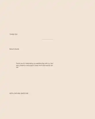 Boho Terracotta Wedding — Thank You Card — Parties & Celebrations invite-events template
