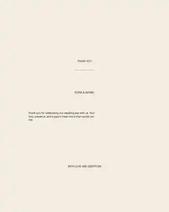 Mid-Century Modern Wedding — Thank You Card — Parties & Celebrations invite-events template