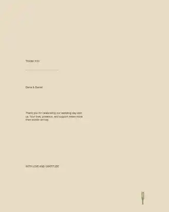 Rustic Kraft Wedding — Thank You Card — Parties & Celebrations invite-events template