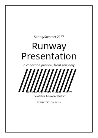 Runway Presentation — Corporate template