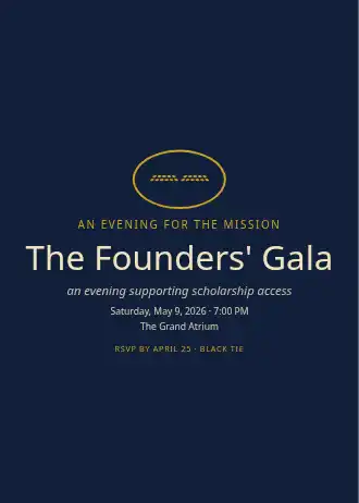 The Founders' Gala — Corporate template