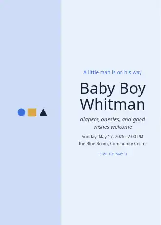 Baby Boy Whitman — Baby & Family template