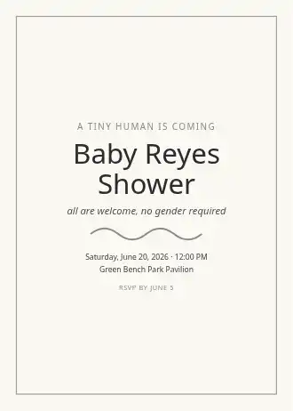 Baby Reyes Shower — Baby & Family template