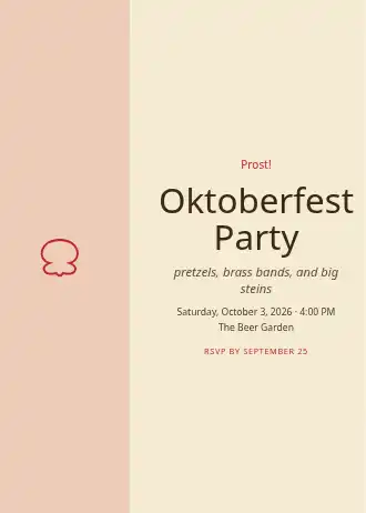 Oktoberfest Party — Holiday invitation template