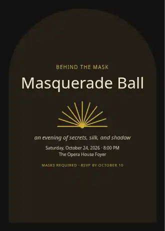 Masquerade Ball — Social template