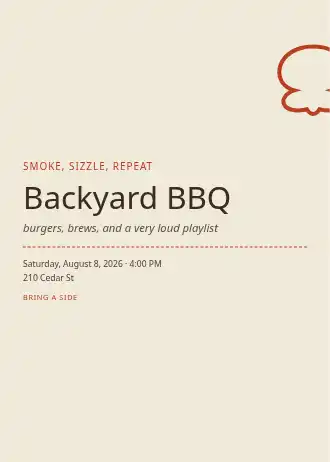 Backyard BBQ — Social template