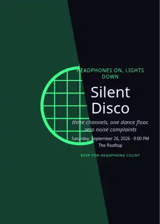 Silent Disco — Social template