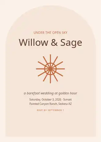 Willow & Sage — Wedding template