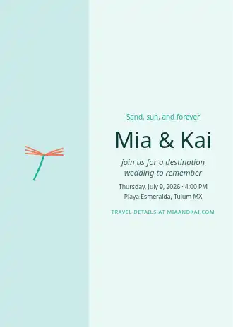 Mia & Kai — Wedding template