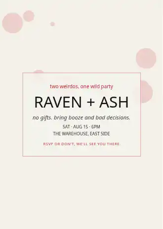 RAVEN + ASH — Wedding template