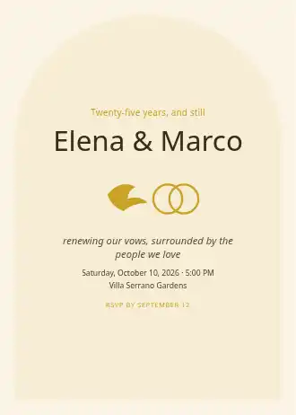 Elena & Marco — Wedding invitation template