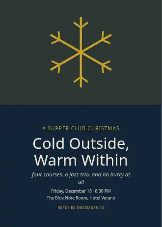 Cold Outside, Warm Within — Holiday template