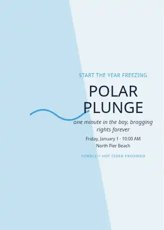 POLAR PLUNGE — Holiday invitation template