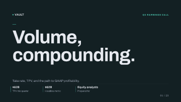 Vault Payments — Equity analysts — Equity analysts pitch deck template