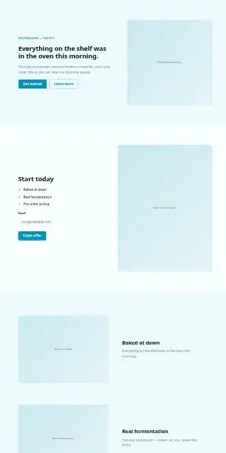 Dawn Street Bakery — Micro Sites template