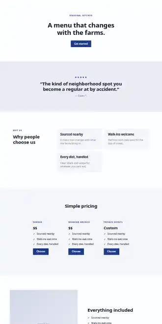 Cedar & Vine — Micro Sites html5 microsite template